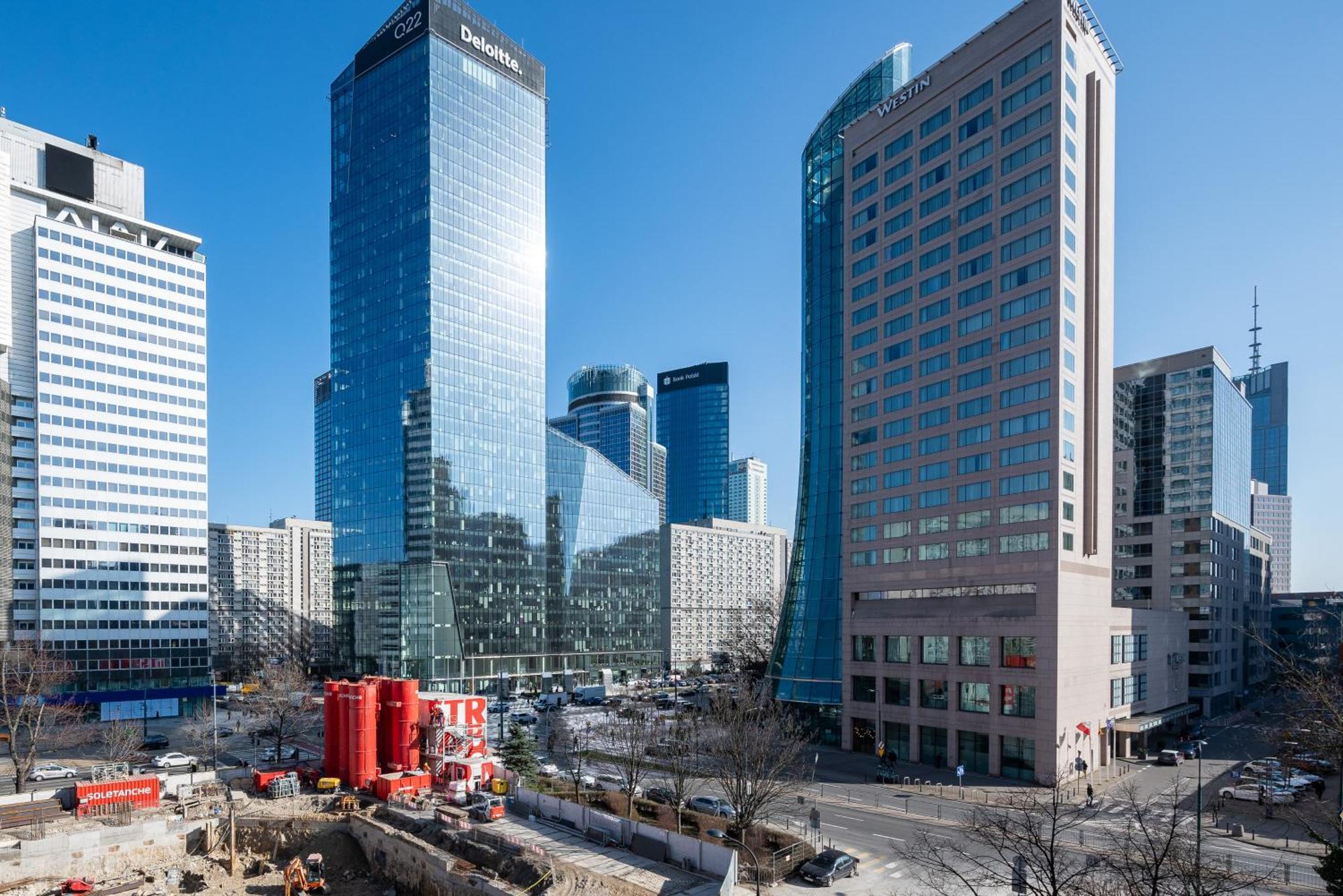 Grzybowska Blue City Centre Apartment Варшава Экстерьер фото